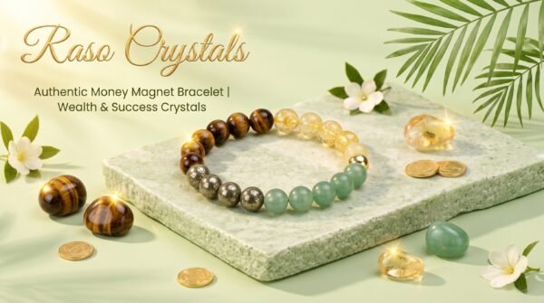 Authentic Money Magnet Bracelet | Wealth & Success Crystals | Raso Crystals